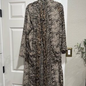Wild Honey Animal Print Cardigan Duster